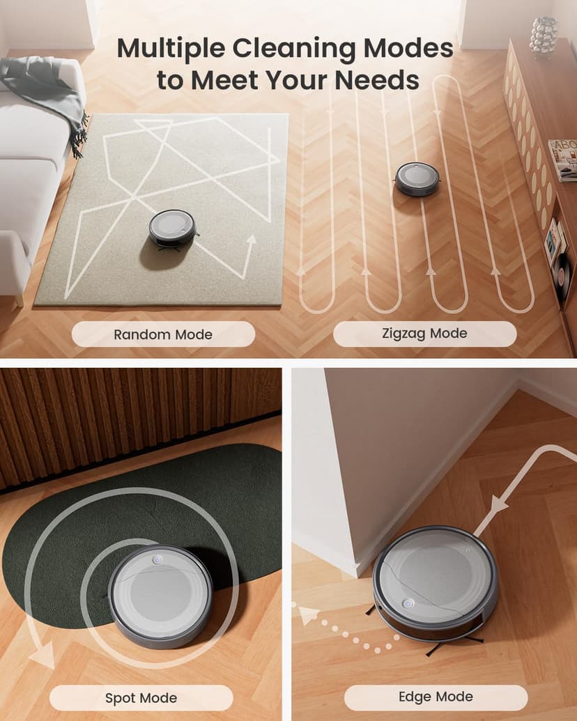 Lefant M310 Robot Vacuum Cleaner– 4500Pa Suction, Ultra-Slim & Quiet, PreciSense Obstacle Avoidance, WiFi/App/Voice Control, 160-Min Runtime, Self-Charging – Ideal for Pet Hair & Hard Floors (Gray)