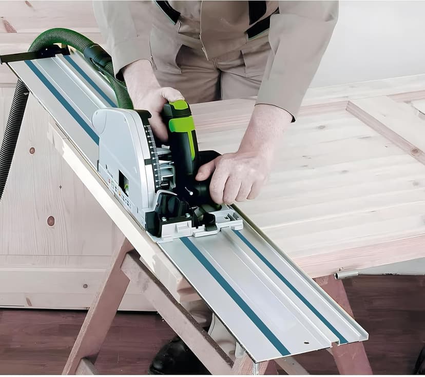 Track Saw Clamp, KITLUCK Quick Release Guide Rail Clamp for Circular Saw Guide Rail System, 6" Clamping Thickness, Universal Wood Track Clamps for Woodworking-2 Pcs