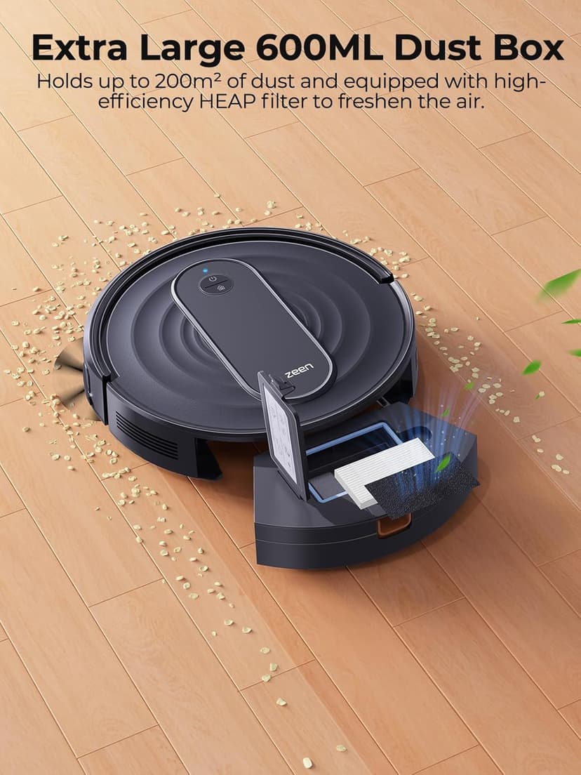 Robot Vacuum Cleaner with 3000Pa Suction,Personalized Cleaning Settings,Auto Self-Charging Robotic Vacuum,Carpet Booster,App/Alexa/Remote Control, Ideal for Pet Hair/Hard Floor/Carpet,R7