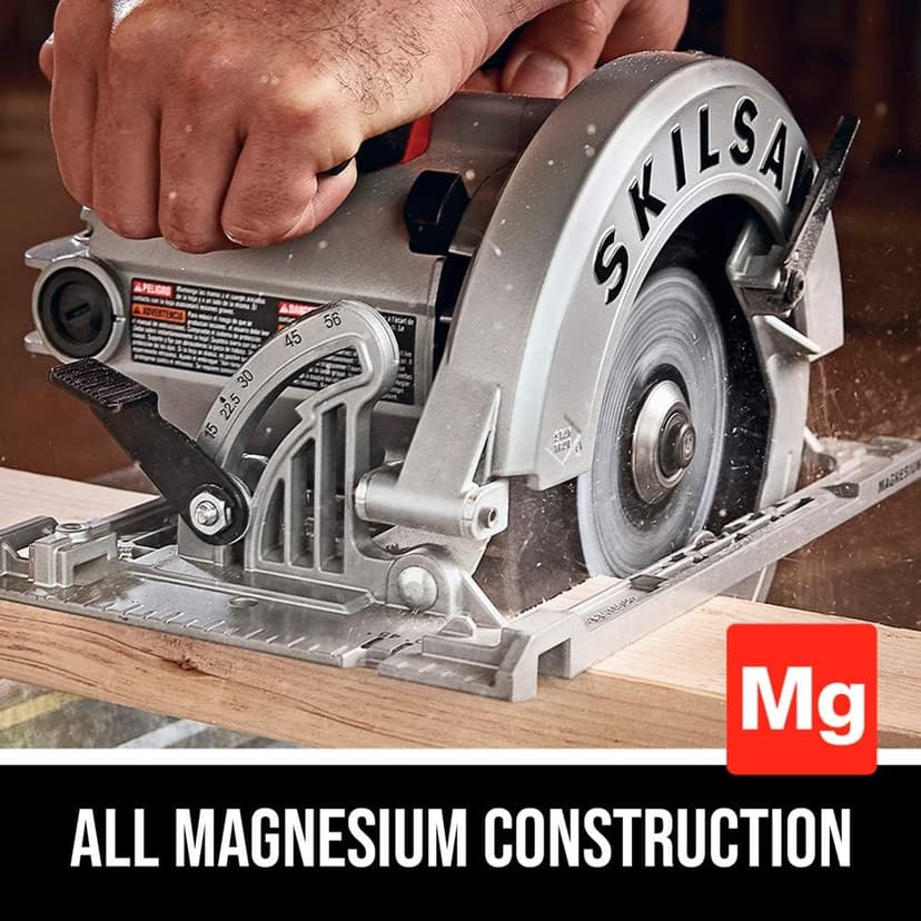 Skil 15 Amp 7-1/4 Inch Magnesium Left Blade Sidewinder Circular Saw Skilsaw - SPT67M8-01