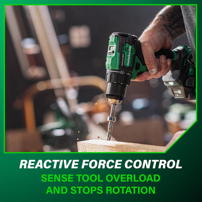 Metabo HPT 18V MultiVolt Cordless Brushless Driver Drill & Impact Driver Combo Kit, Power Tool Kit, 2 Lithium-Ion Metabo HPT Batteries and Charger, High Torque, Compact Lightweight Design, KC18DEXQB