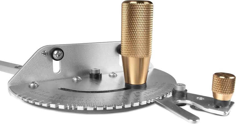 WEN Steel and Brass Premium Miter Gauge, 27 Angle Stops for Table Saws, Router Tables, Band Saws, and Woodworking Tools (WA1401)