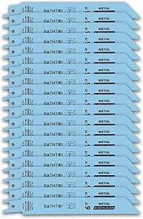 20 Pack 6 Inch 14 Tpi Reciprocating Saw Blades for Sheet Metal, Pipes, PVC Plastic, Profiles Cutting, Bi-Metal Sawzall Blades with 8% Cobalt for Longer Life and Faster Cutting Speed