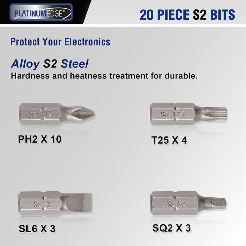 276pc Titanium Twist Drill Bit Set with S2 Bits 135° Tip High Speed Steel, Size from 1/16" up to 1/2", Ideal in Wood Cast Iron Aluminum Alloy Plastic Fiberglass, Clear Lid Case