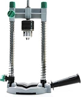 General Tools Precision Drill Guide For 3/8 Inch or 1/2 Inch Power Drills, Portable & Lightweight, Folds Flat for Storage