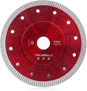 Casaverde 6 inch Porcelain Cutting Blade Diamond Cutting Blade for Granite Marble Ceramic Tiles