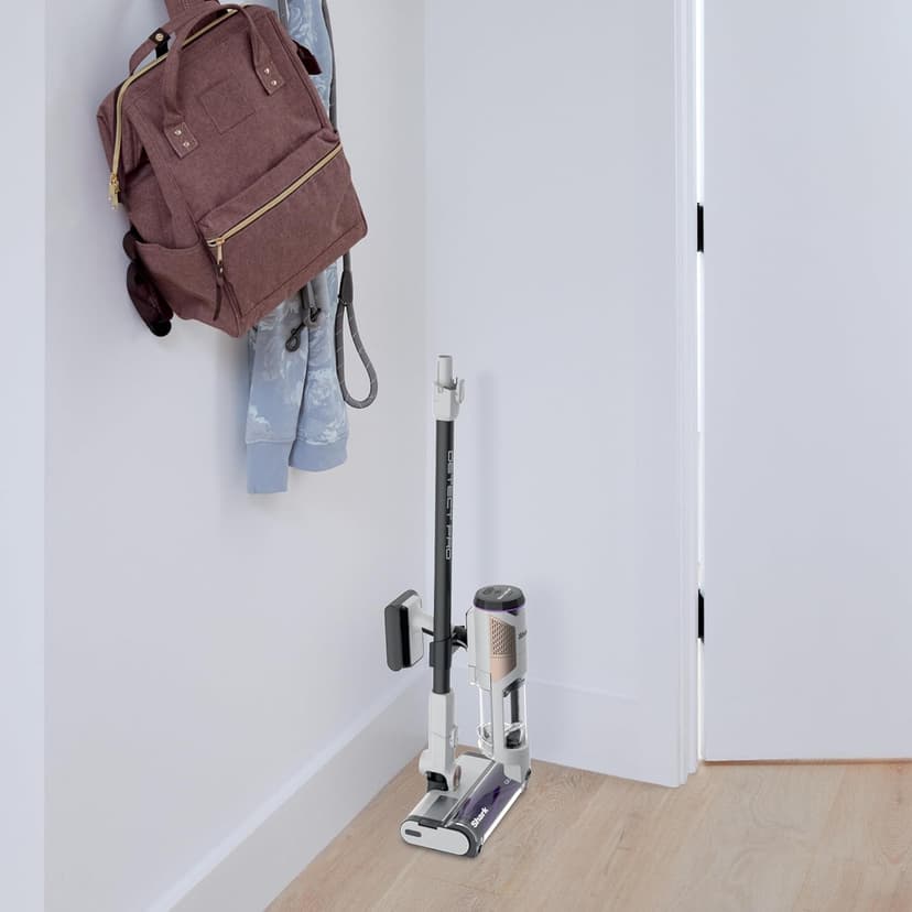 Shark Detect Clean & Empty Auto-Empty System - Lightweight Cordless Vacuum Cleaner with HEPA Filter, Portable Handheld Attachment, Crevice Tool, Ideal Stick Vacuum for Pet Hair, White, IW3511