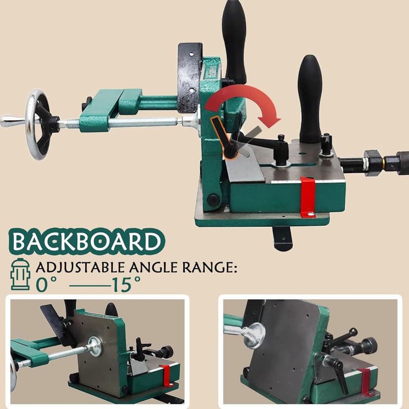 Tenoning Jig for Table Saw & Bearing Roller Featherboards,Multi-functional Woodworking Fixture Tenoners,Woodworking Bearing Roller Featherboards