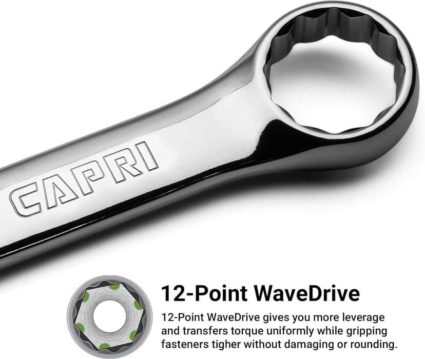 Capri Tools 1-3/16-Inch Combination Wrench, 12 Point, SAE (1-1416)