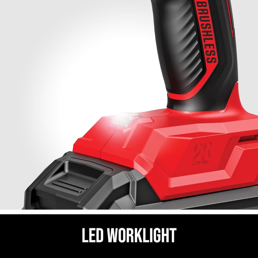 SKIL PWRCORE 20V Brushless 2-Tool Drill Driver and Impact Driver Combo Kit Including 2.0Ah Battery and Charger- CB8002B-10