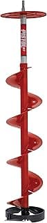 Eskimo 35600 Pistol Bit 8" Ice Auger Drill Adaptive Ice Auger Weighs only 3.9 Pounds, Centering Point, Redrills Old Holes Easily Extremely Fast Cutting, 42",3-Year Warranty