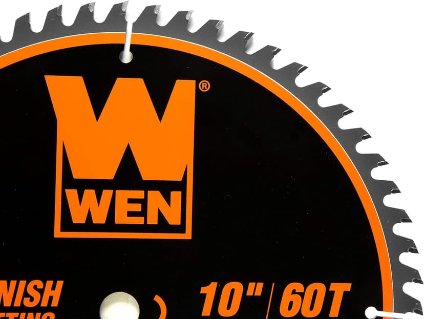 WEN BL1060 10-Inch 60-Tooth Fine-Finish Professional Woodworking Saw Blade for Miter Saws and Table Saws, Silver,Pack of one