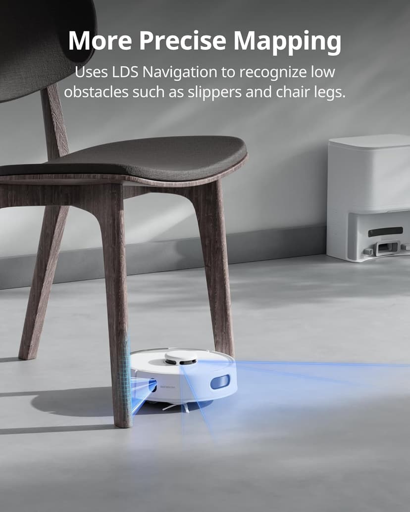 SwitchBot K10+ Pro Robot Vacuum Self Emptying for 90 Days Hands-Free, Super Quiet Mini Robotic Vacuum with Powerful Suction, Anti-Hair-Tangle, Works with Alexa/Siri/Matter(Hub 2 Required), 2.4Ghz WiFi