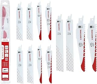 49-22-1129 Replacement for Milwauke Sawzall Reciprocating Saw Blade for Metal Wood PVC Pipe Cutting(Set of 12)