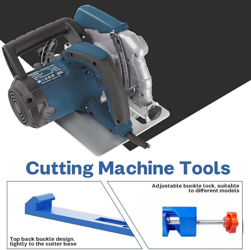 Adjustable Cutting Machine Base Guide,Circular Saw Guide Rail,Electric Circular Saw Milling Positioning Clamp,Precision Wood Cutting Guide for Precision Cut and Milling Tasks