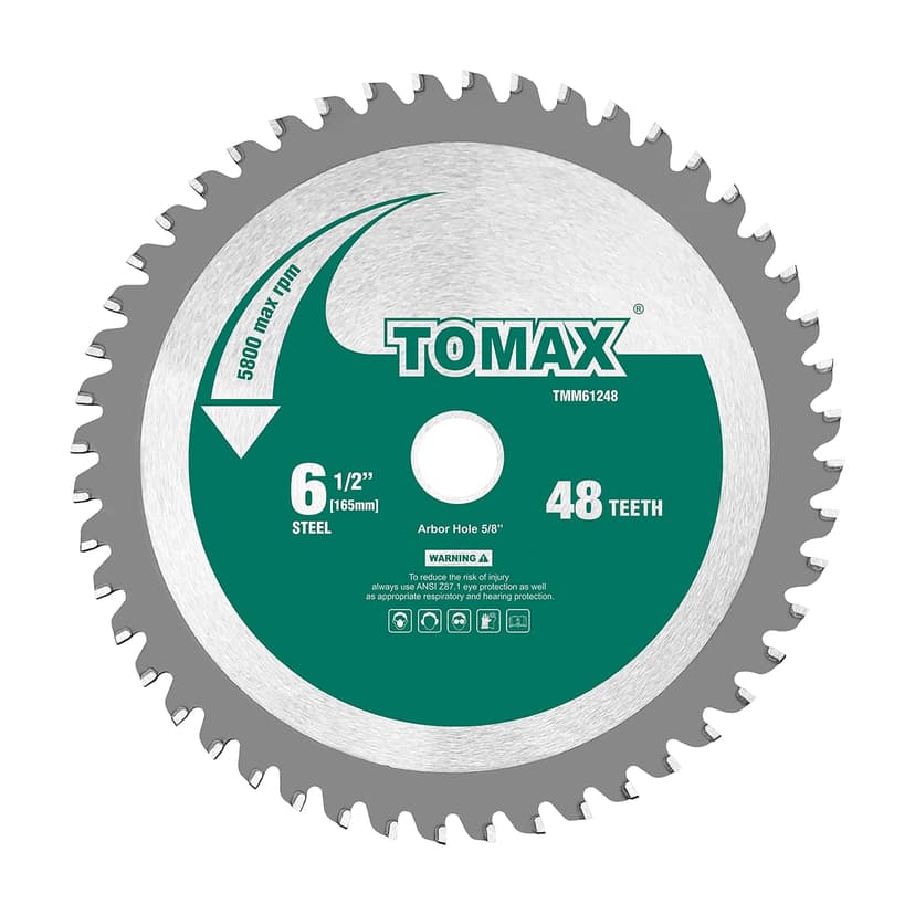 6-1/2-Inch 48 Tooth Industrial Level Steel and Ferrous Metal Saw Blade with 5/8-Inch Arbor