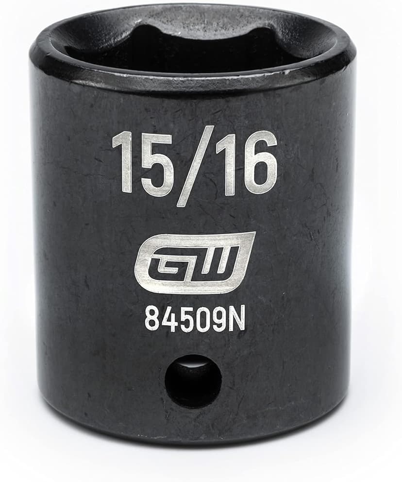 GEARWRENCH 19 Pc. 1/2" Drive 6 Pt. Standard Impact Socket Set, SAE - 84932N