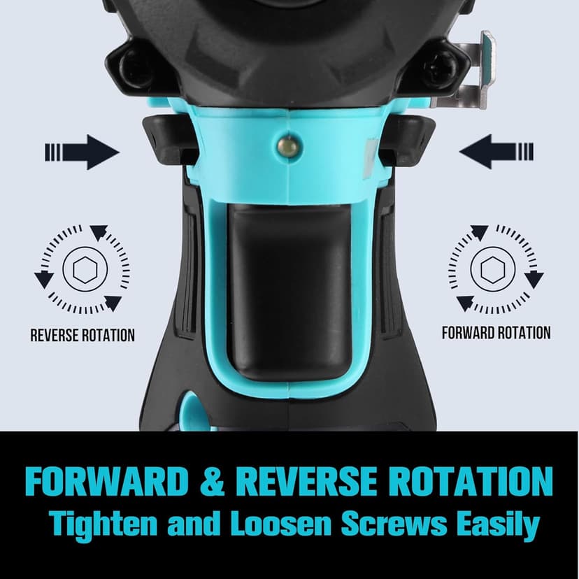 DURATECH 12V Cordless Impact Driver, 1/4” Electric Impact Driver with 11pcs Screwdriver Bits, 3pcs Nut-driver Bits, Variable Speed(0-2400RPM), LED Light, Tool Bag, Battery and Charger Included