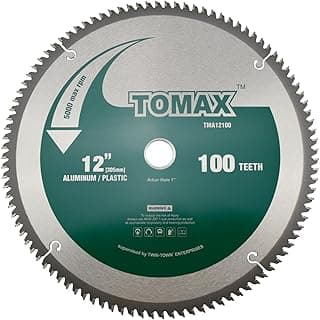 12-Inch 100 Tooth TCG Aluminum and Non-Ferrous Metal Saw Blade with 1-Inch Arbor