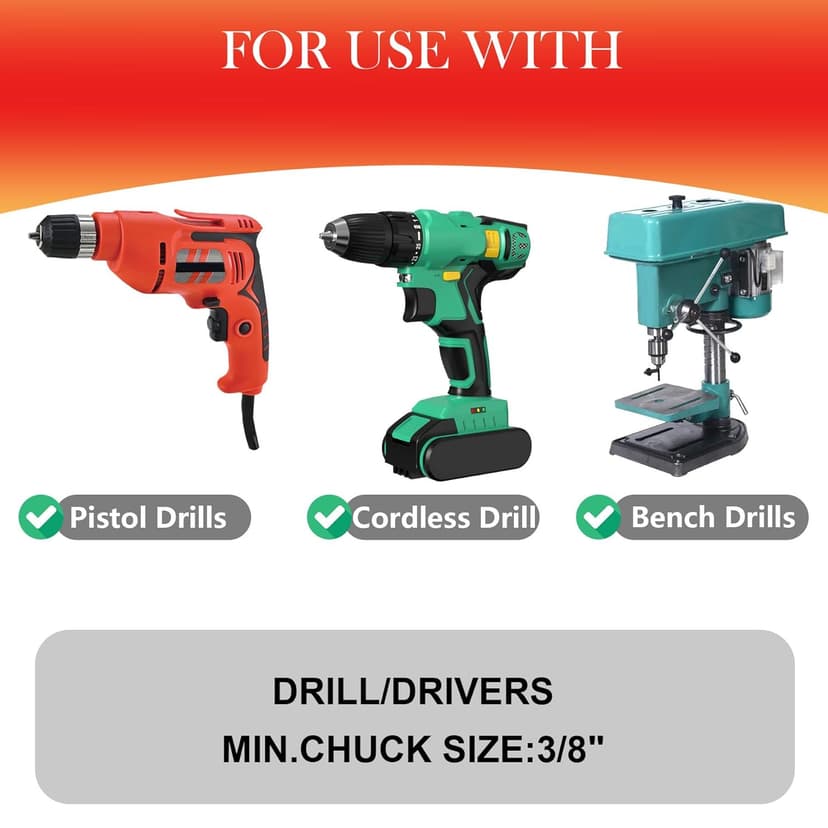 Bi-Metal Hole Saw Kit - 9 Pcs General Purpose Hole Saw Drill Bits, Sizes 3/4" to 3", HSS Hole Cutter with Arbor & Pilot Bit - Ideal for Wood, Plywood, Cornhole, Ceiling, and Drywall