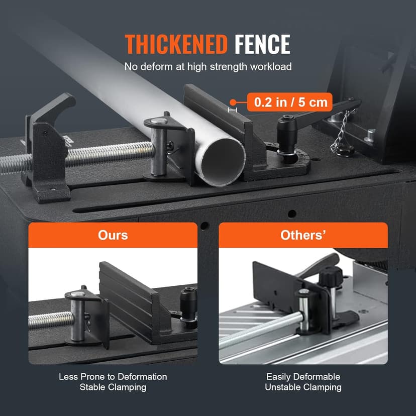 VEVOR Chop Saw, 14''/355mm Blade Diameter Cut Off Saw, 2800W 1200RPM Steel Cutting Machine, 0-45° Adjustable Dry Cut Chop Saw, Miter Saw for Cold Cut Saw for Steel/Iron/Aluminum, Black