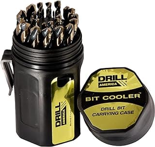 Drill America - KFD29J-PC 29 Piece Heavy Duty High Speed Steel Drill Bit Set with Black and Gold Finish in Round Case (1/16" - 1/2" x 64ths), KFD Series