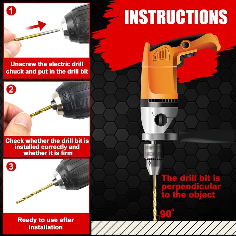 Titanium Twist Drill Bit Set 21 Piece Fit for Cutting Hard Metals，Such as Stainless Steel, Aluminum Alloy and Titanium Alloy 21 Pieces