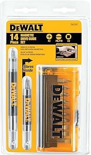 DEWALT Screwdriver Bit Set, Magnetic Drive Guide, 14-Piece, Pack of 1 (DW2097CS)