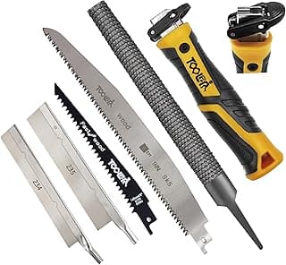 5 Multi founction Saw & File Set, Precision Razor, Drywall, 9 Inch Heavy Duty Extra Long Blade Saws Wood File, for Wood, Drywall, Craft, Home Repair, Portable Toolbox