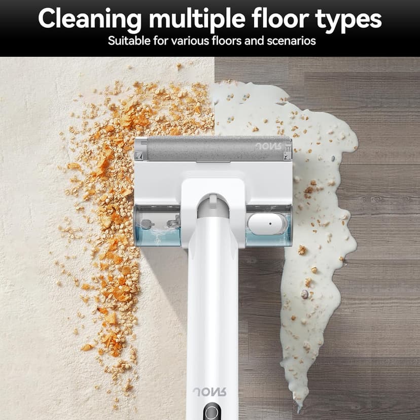 JONR S20 Pro Cordless Wet Dry Vacuum Cleaner, 180°Lay-Flat Design, Lightweight Vacuum Mop with Self-Cleaning, Self-Drying and Edge Cleaning, Floor Cleaner for Tiles and Hard Floors