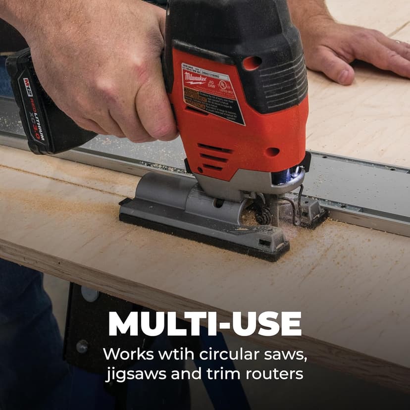 Kreg KMA4700-E Straight Edge Guide XL - 8 Ft - For Circular Saw - For Cross Cut & Rip Cut - Aluminum Guide Rails - Carpentry Tools & Accessories