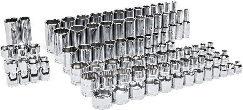 GEARWRENCH 85 Piece 3/8” Drive Master SAE Socket Set in Foam Storage Tray - GWMSSKT38SAE
