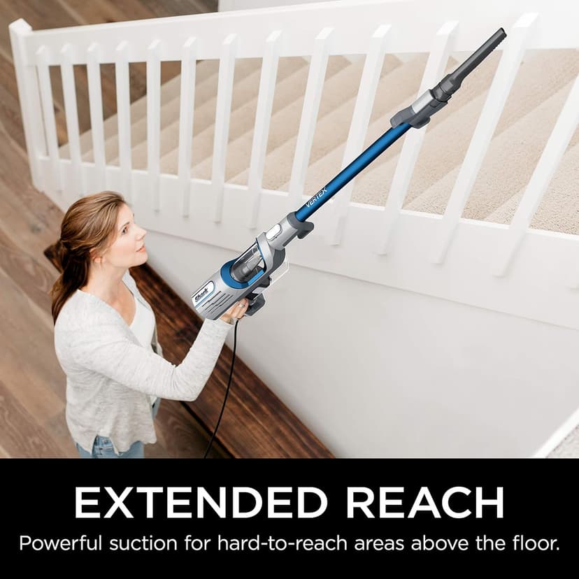 Shark | Corded Stick Vacuum Cleaner | Vertex Ultralight | Removable Handheld Vacuum | Pet Hair Vacuum for Carpet and Hard Floor | Powerful Suction | No Hair Wrap | 3 Attachments Included | HZ2002