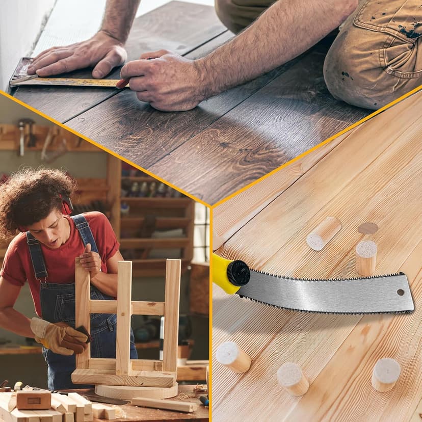 4-Piece Miter Box and Saw Set, 12-Inch Mitre Box with 3 Mitre Saws for Precise Miter and Bevel Cuts, Miter Box with Saw Included for Woodworking, Crafting and Carpentry