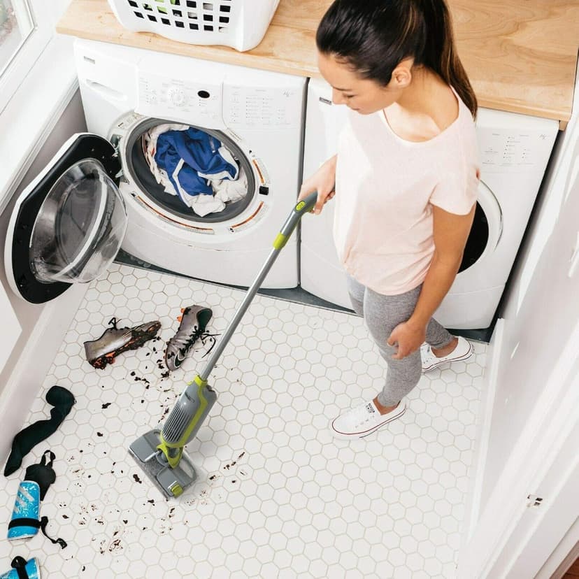 Shark VM200 VACMOP Pro Cordless Hard Floor Vacuum Mop with Disposable Pad, Charcoal Gray -(Renewed)-12oz vacmop Multi-Surface Cleaner not Included