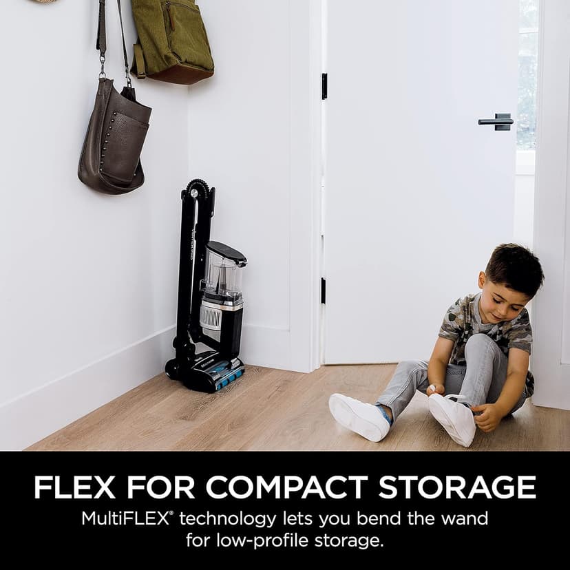 Shark Vertex Pro Cordless Vacuum Cleaner with HEPA Filter, Lightweight, Portable, Removable Handheld, Self Cleaning DuoClean PowerFins, 120-min Runtime, IQ Display, Black/Silver, IZ682H