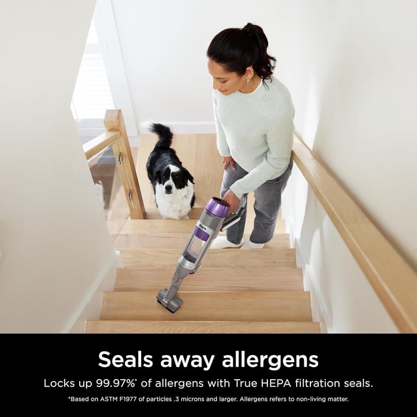 Shark PowerDetect Cordless Stick Vacuum, Powerful Suction, HEPA Filtration, 70-Minute Runtime, Carpet & Hard Floor, Portable, XL Dust Cup, Stick Vacuum for Pet Hair, Dark Gray, IP1251