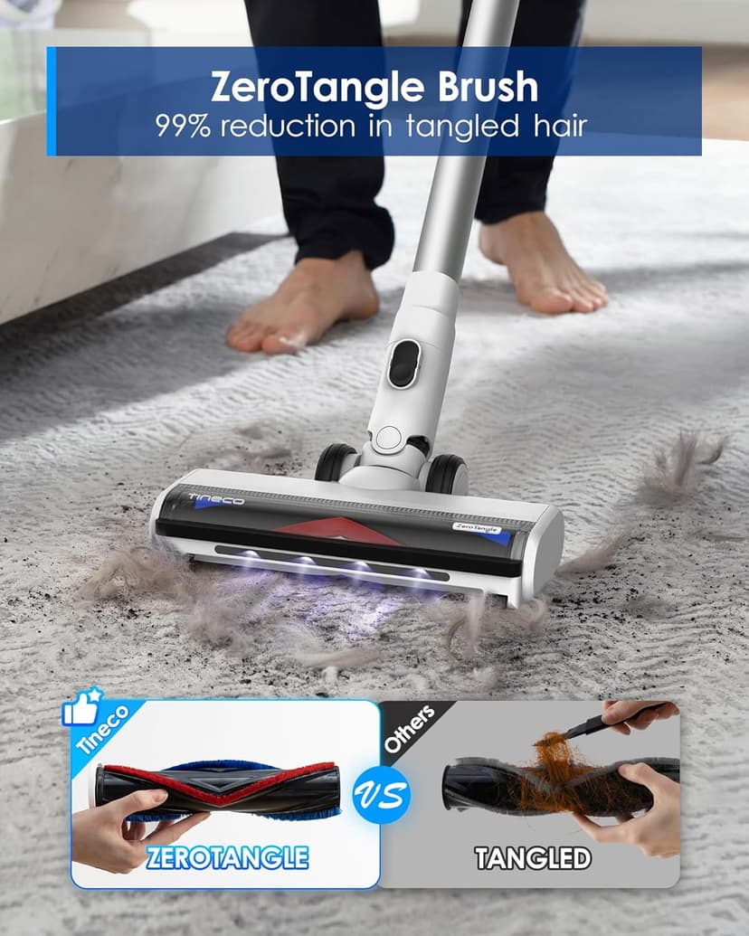 Tineco Floor ONE S3 Cordless Hardwood Floors Cleaner & Pure ONE Station Cordless Stick Vacuum Cleaner with 3L Dust Clean Station