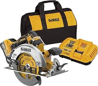 DEWALT 20V MAX XR 7-1/4" Cordless Circular Saw Kit XR POWERPACK with Battery and Charger Included (DCS590WW1)