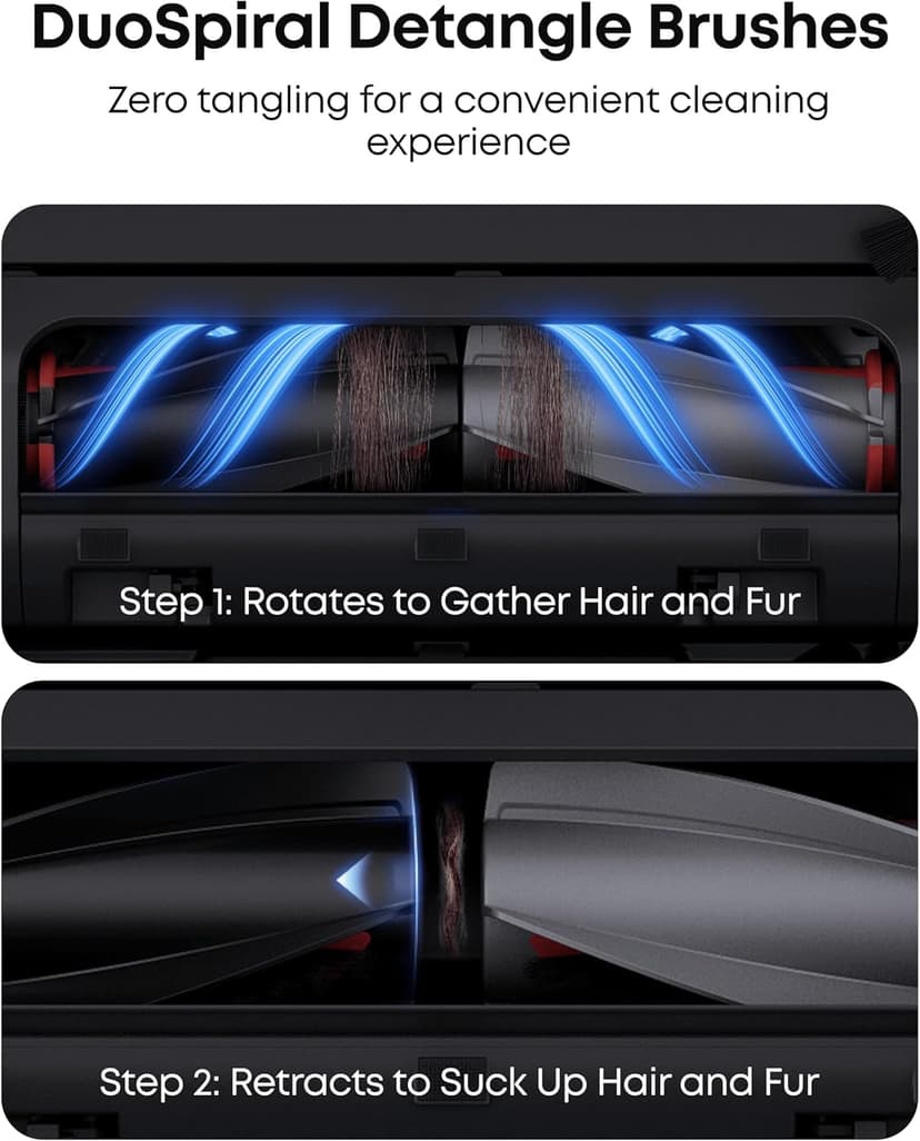 eufy E28 Omni Robot Vacuum and Mop Combo,HydroJet System,with Portable Deep Cleaner for Carpet,20,000Pa Turbo Suction,Zero-Tangling,Corner to Edge Deep Cleaning,with auto All-in-One Station