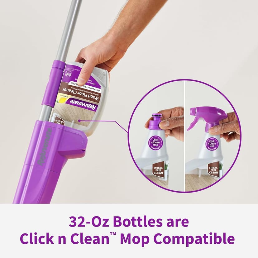 Rejuvenate High-Performance Professional Hardwood Floor Cleaner Streak-Free Formula Eliminates The Toughest Dirt and Grime with Little Effort 128oz
