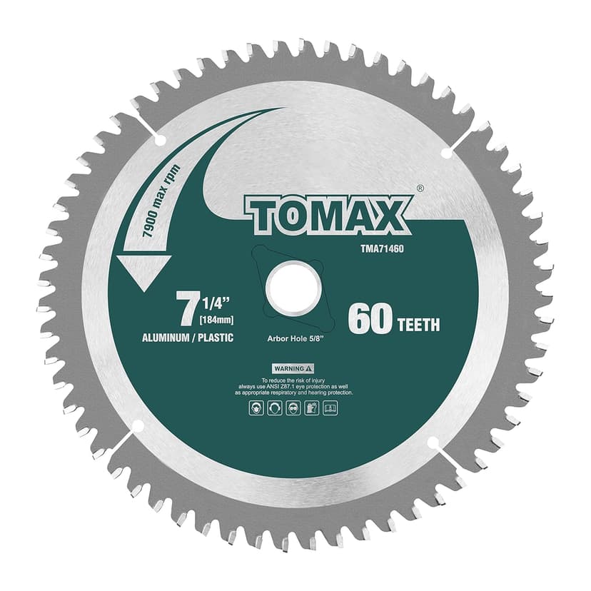 7-1/4-Inch 60 Tooth TCG Aluminum and Non-Ferrous Metal Saw Blade with 5/8-Inch DMK Arbor