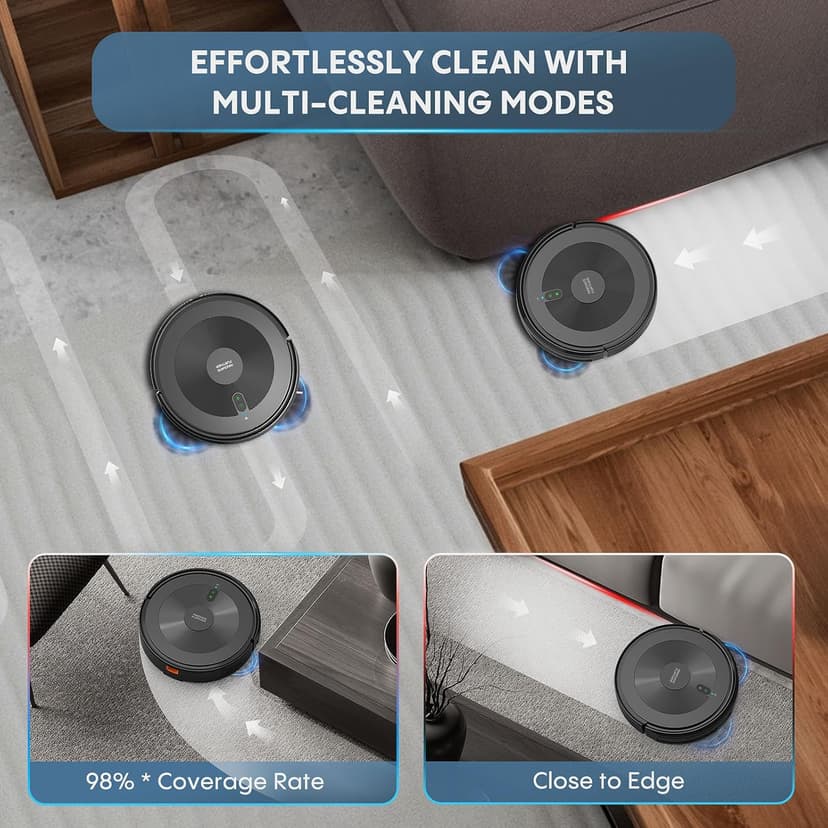 Robot Vacuum and Mop: 2-in-1 Robot Vacuum Cleaner 3000Pa Strong Suction & Tangle-Free & Alexa/APP Control & Self-Charging, Schedule Cleaning Robotic Vacuum for Pet Hair, Hard Floor, Carpet