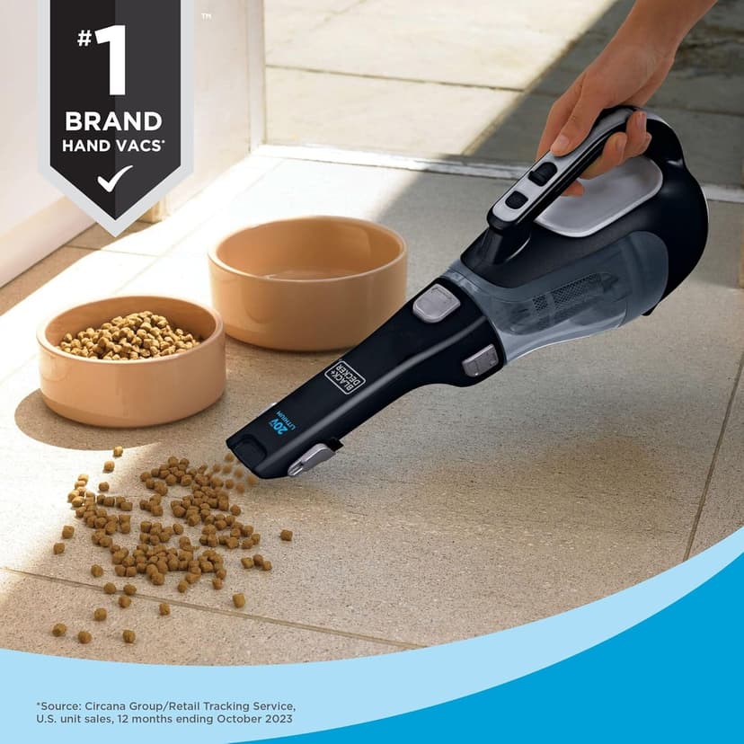 BLACK+DECKER dustbuster 20V Cordless Handheld Vacuum, Powerful Suction, Home and Car Vacuum (BDH2000L)