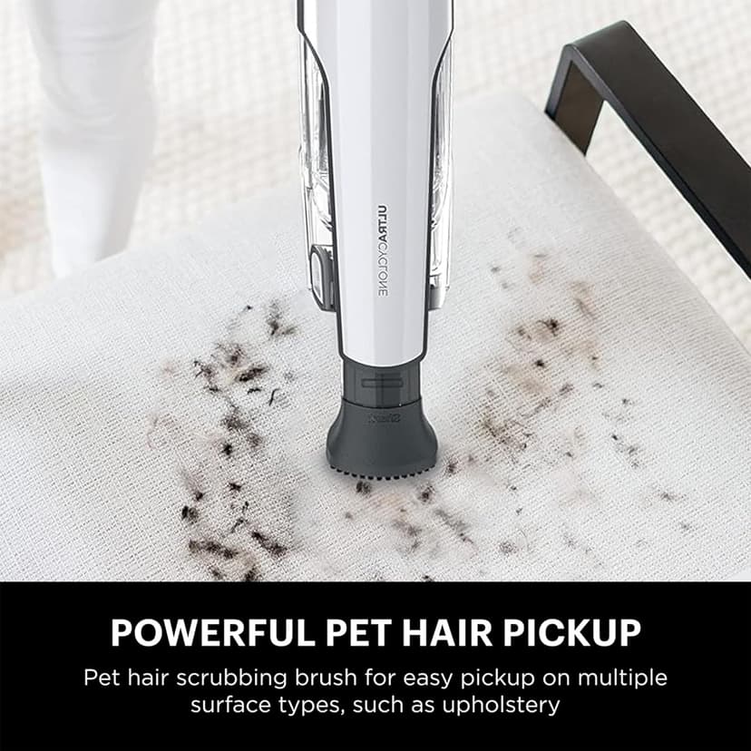 Shark CH963AMZ 2-in-1 Pet Pro Cordless Handheld Vacuum Ultracyclone System, Lightweight and Portable for Car and Home, Rechargeable, Washable Filter, XL Dust Cup, Crevice Tool & Scrubbing Brush, White