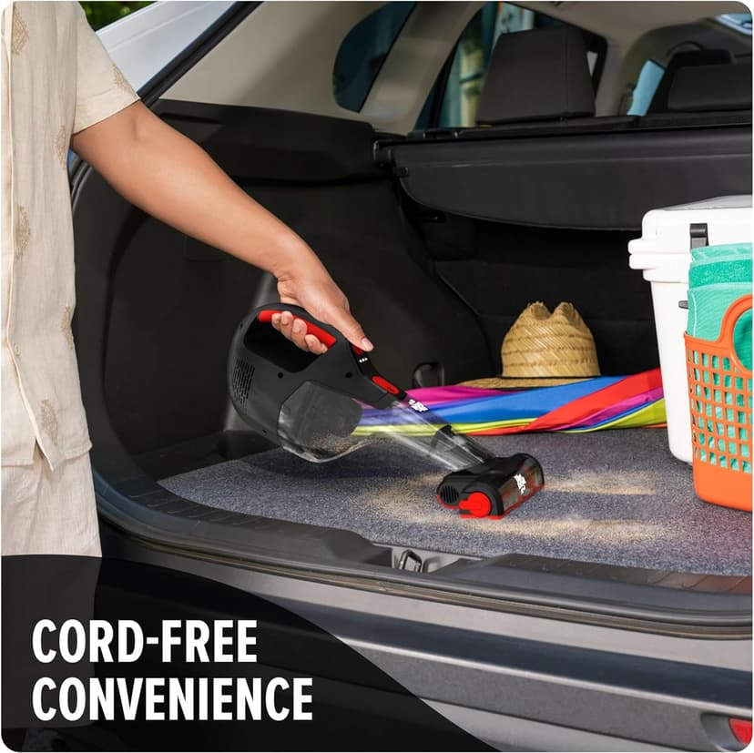 Dirt Devil 16V Deep Clean Cordless Handheld Vacuum Cleaner, Powerful Suction, Lightweight, Includes Motorized Pet Brush Roll Tool and Rechargeable Battery, Extended Run Time, Portable Vacuum Cleaner