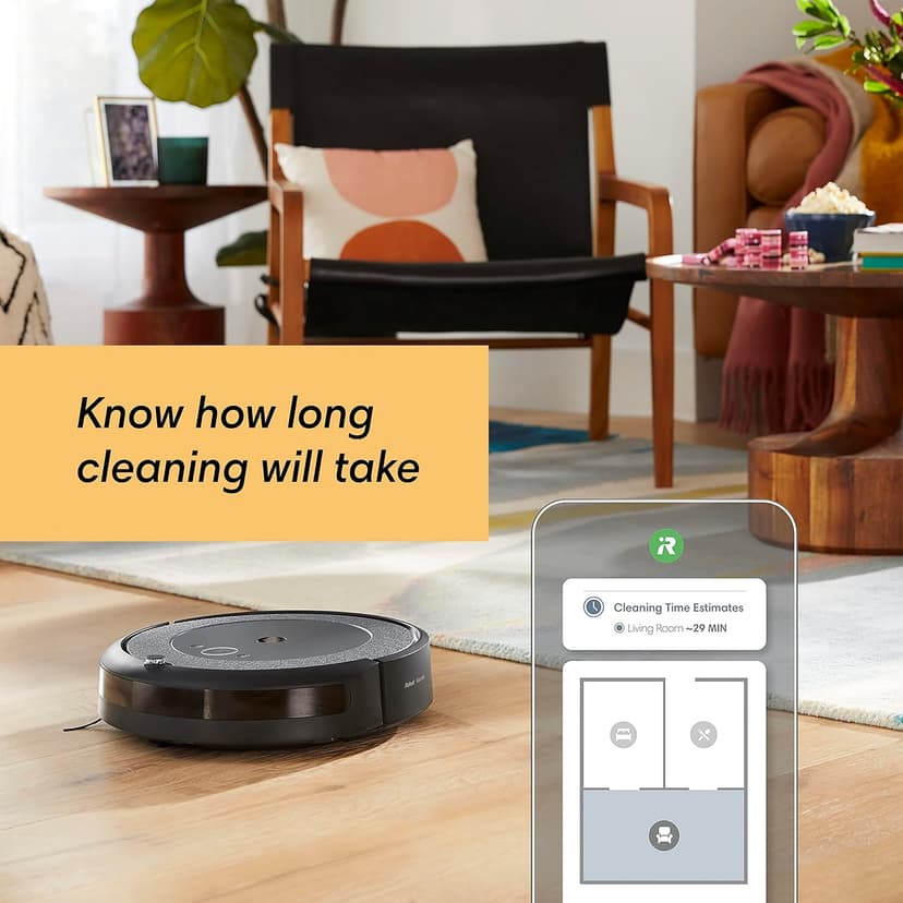 iRobot Roomba i3+ EVO (3550) Self-Emptying Robot Vacuum – Now Clean by Room with Smart Mapping, Empties Itself for Up to 60 Days, Works with Alexa, Ideal for Pet Hair, Carpets​, Roomba i3+