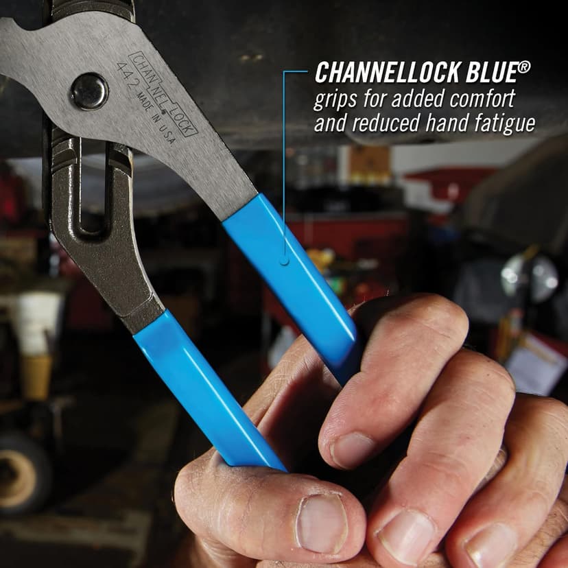Channellock 442 Tongue and Groove Pliers, 12 In, Black, Blue, Silver