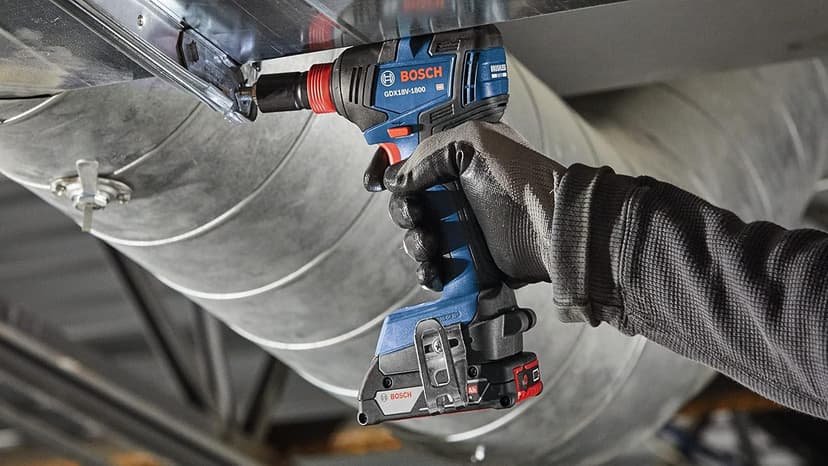 Bosch GDX18V-1800B12 18V Two-In-One 1/4 In. and 1/2 In. Bit/Socket Impact Driver/Wrench Kit with 2 Ah Standard Power Battery