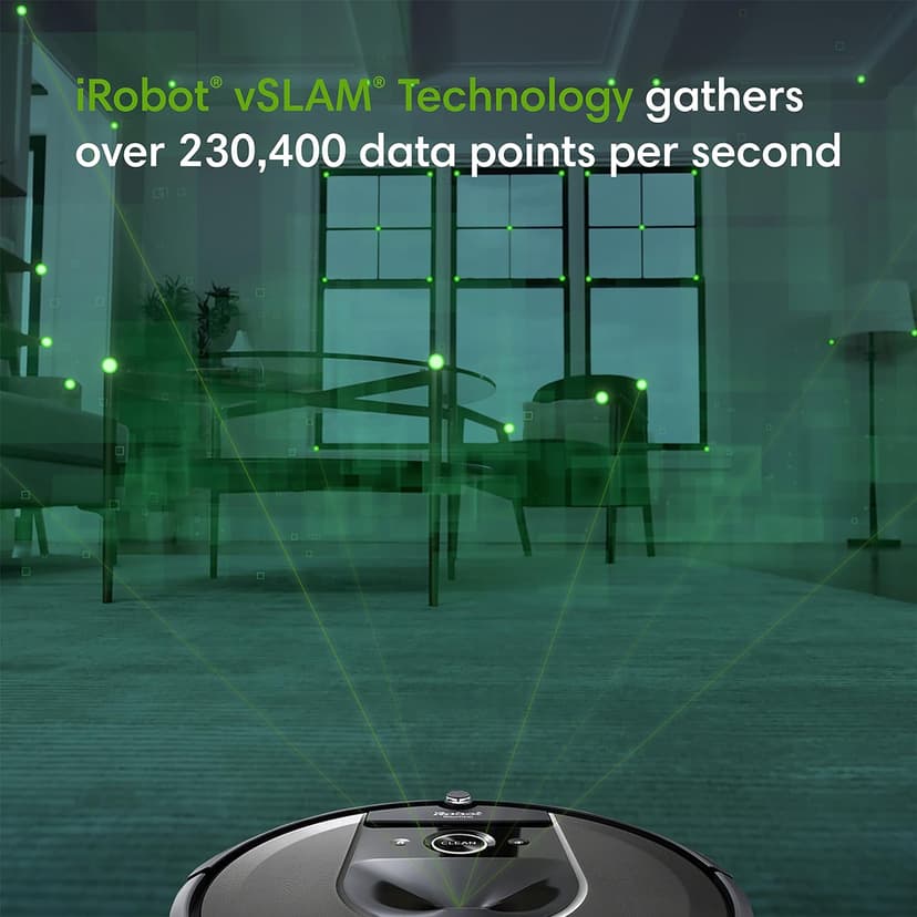 iRobot Roomba i7+ (7550) Robot Vacuum with Automatic Dirt Disposal - Empties Itself for up to 60 Days, Wi-Fi Connected, Smart Mapping, Works with Alexa, Ideal for Pet Hair, Carpets, Hard Floors